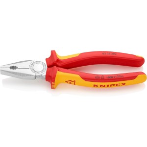 Kombinuotos replės 200mm Knipex VDE