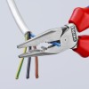 Kombinuotos replės siauromis žiaunomis 145mm Knipex