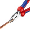 Kombinuotos replės siauromis žiaunomis 185mm Knipex