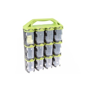 Mobili kasetė Q2x24 smulkiems daiktams žalia 24vnt QUEST SYSTEM