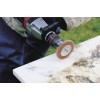 Nailoninis šepetys grubus 100x10mm, HEX 1/4 Wolfcraft