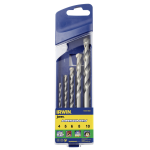 Grąžtų rinkinys betonui 4-10mm, 5vnt Irwin Masonry
