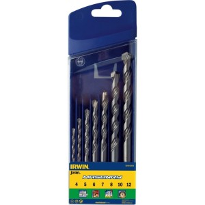 Grąžtų rinkinys betonui 4-12mm, 7vnt Irwin Masonry