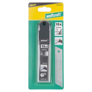 Laužomos geležtės itin aštrios 25mm 5vnt Wolfcraft