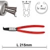 Replės vidiniams žiedams 215mm Knipex