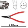 Replės išoriniams žiedams 210mm Knipex