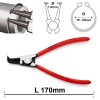 Replės išoriniams žiedams 170mm Knipex