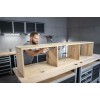 Gręžimo šablonas ekscentrinėms baldų jungtims Wolfcraft