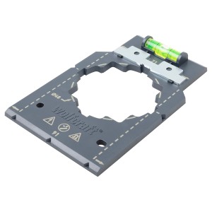 Šablonas su gulsčiuku rozetėms Wolfcraft
