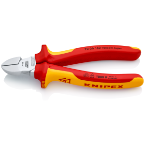 Kirpimo replės 160mm Knipex VDE