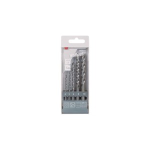 Grąžtų rinkinys betonui 4-10mm, 5vnt Wolfcraft