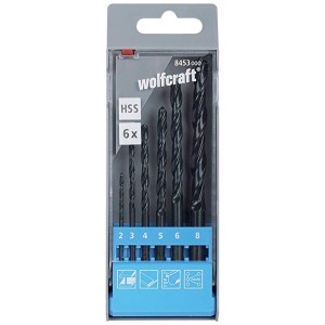 Grąžtų rinkinys metalui 2 - 8mm, 6vnt Wolfcraft