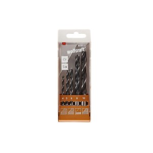 Grąžtų rinkinys medienai 4-10mm, 5 vnt Wolfcraft